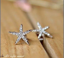 Starfish stud earrings
