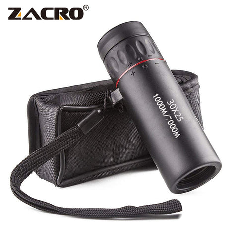 Zacro High Definition Monocular Telescope 30X25 Waterproof Mini Portable Military Zoom 10X Scope For Travel Hunting